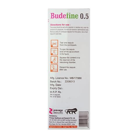 BUDEFINE 0 5 Respules 5X2ml Price Uses Side Effects Netmeds