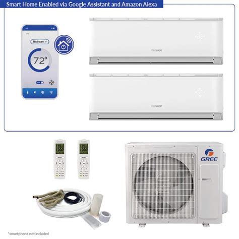 Reviews For Gree Livo Gen3 Dual Zone 30 000 Btu 2 5 Ton Smart Home Ductless Mini Split Air