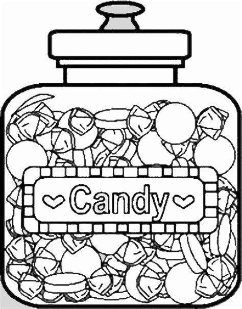 Sweets And Candy Coloring Pages