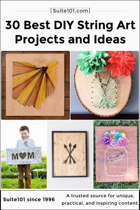 30 Easy Diy String Art Ideas And Crafts Suite 101