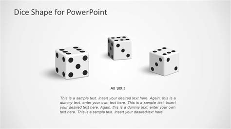 D Dice Shapes For Powerpoint Slidemodel Bank Home