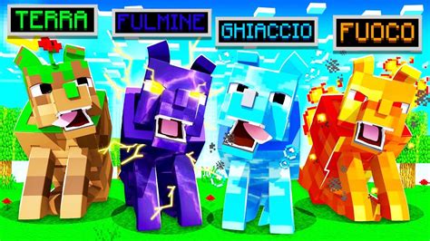 COME ADDOMESTICARE I CANI DEGLI ELEMENTI SU MINECRAFT ITA YouTube