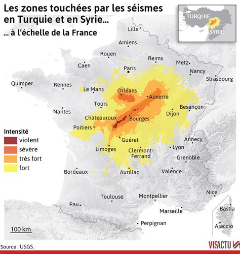 Séisme en Turquie et en Syrie à léchelle de la France que