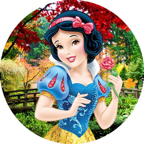 Painel Sublimado Redondo Festa Branca De Neve Shopee Brasil