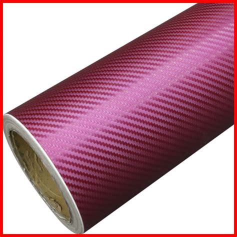 3D Car Glossy Carbon Fiber Vinyl Wrap Sticker Film Roll Air Release