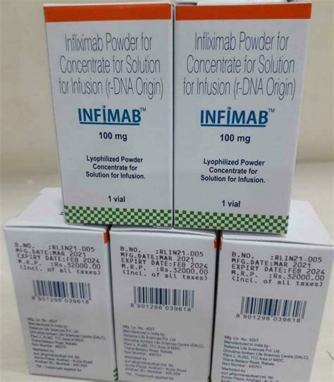 Infimab Infliximab Injection 100mg At Rs 32000 Vial In Nagpur ID