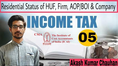 Residential Status Of Huf Firm Aop Boi Company Income Tax Act