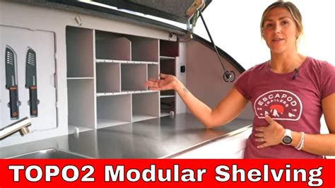 Topo2 Teardrop Trailer Modular Shelving Youtube