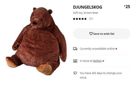 Djungelskog soft toy, brown bear : r/memes