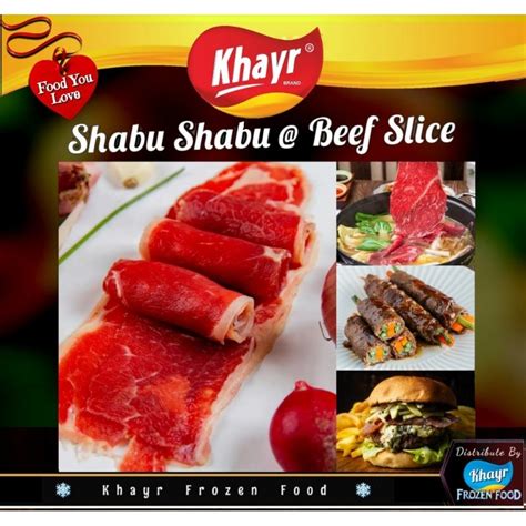 Khayr Halal Shabu Shabu Beef Slice Using Australian Striploinribeye