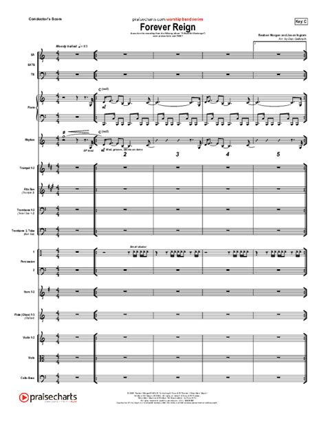 Forever Reign Choral Anthem Satb Hillsong Worship Arr Richard