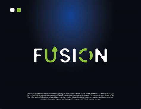 Fusion Minimal Logo Design Unused Behance