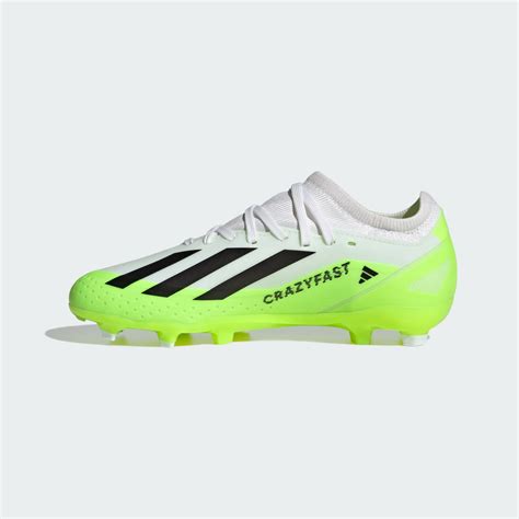 Adidas X Crazyfast Firm Ground Boots White Adidas Uae