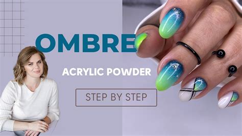 How To OmbrÉ Gel Polish Ombre Short Nails Using Acrylic Powder