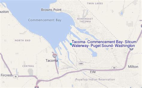 Tacoma Commencement Bay Sitcum Waterway Puget Sound Washington Tide