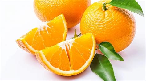 Premium Photo | Fresh orange citrus fruit isolated