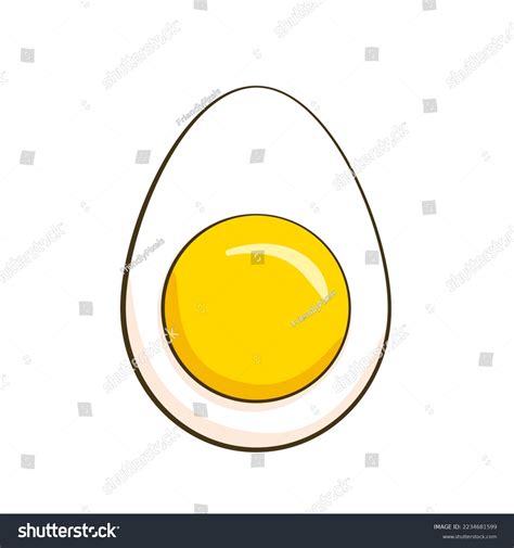 Chicken Egg Vector Illustration Cartoon Stock Vector (Royalty Free ...