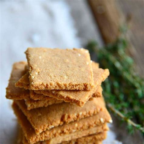 Low Carb Crackers Recipe Buttery Sesame Almond Gluten Free Crackers