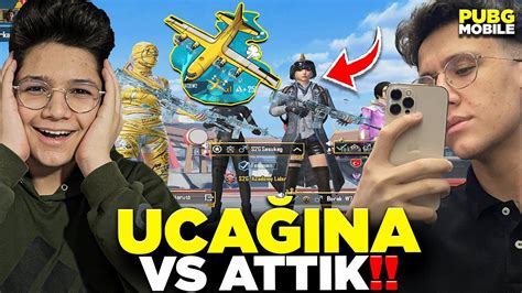 UÇAĞINA VS ATTIK RESTGELE İNSANLARLA VS PUBG MOBİLE YouTube