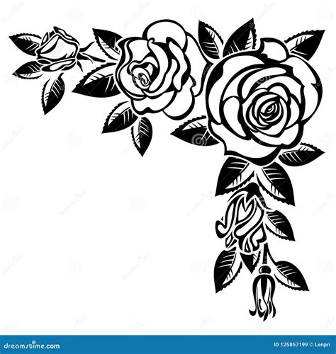 Rose Corner Svg