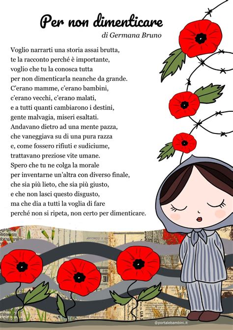 Poesie E Filastrocche Per Il Giorno Della Memoria Portalebambini It