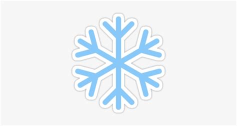 Snowflake Emoji Stickers By Winkham Vector Graphics Free