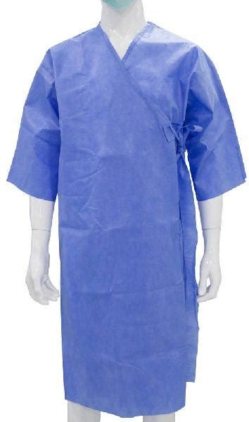 Disposable Patient Gown For Hospital Use Feature Anti Static Anti