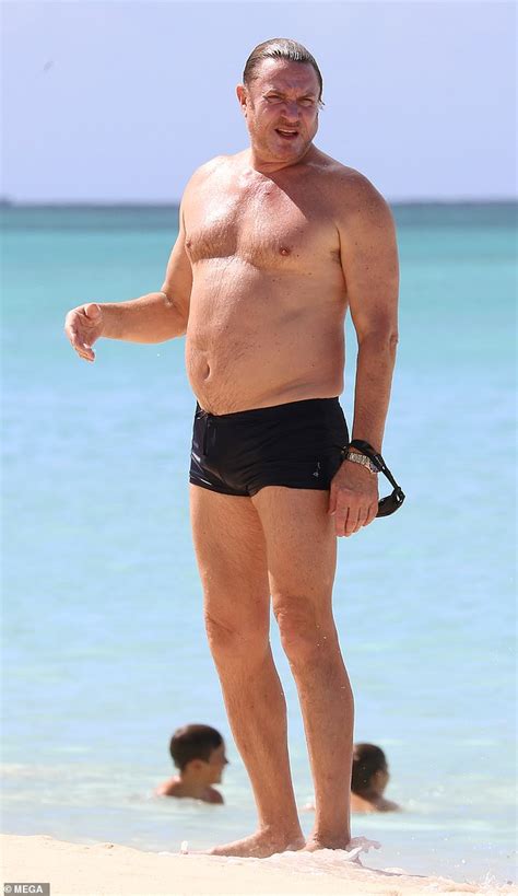 Simon Le Bon 60 Sports Nothing But A Tiny Pair Of Swimming Trunks As He Emerges From The Sea