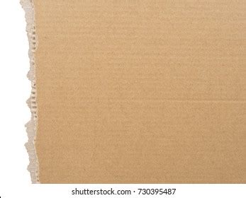 Piece Corrugated Cardboard White Background Cardboard Stock Photo