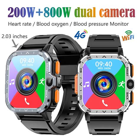 Montre Connect E Android Pour Hommes Et Femmes 5G 4G R Seau Cran HD Cam