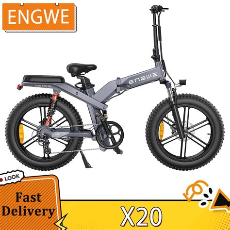 ENGWE Bicicleta Eléctrica X20 con neumático ancho 20x4 0 pulgadas