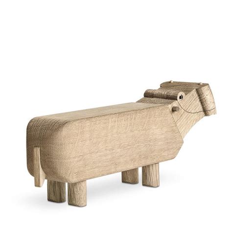 Kay Bojesen Design Kay Bojesen Deko Holzfiguren Hippo