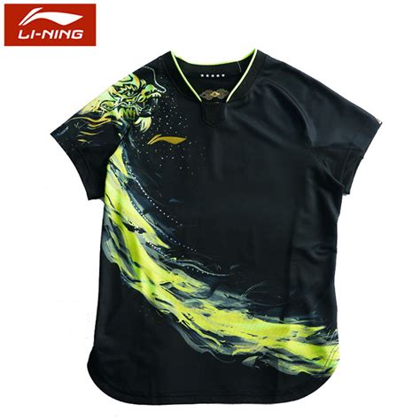 Tokyo Olympic Li Ning Women Ping Pong Jersey Table Tennis Dragon T