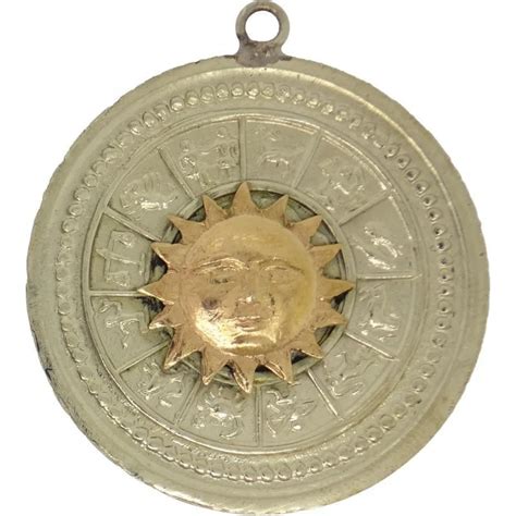 Amuleto Zodiacal Con Tetragramaton 3 5 Cm Talisman Protector Tienda