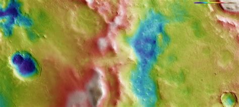 Stunning Esa Image Shows Carbon Dioxide Frost Covering Mars Hellas Chaos