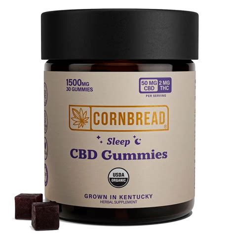 Cornbread Hemp Cbd Sleep Gummies Full Spectrum 30ct 60mg Thc 1500mg Cbd Cbdmarket