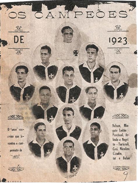 Clube de Regatas Vasco da Gama Campeão de 1923 Rio de Janeiro RJ