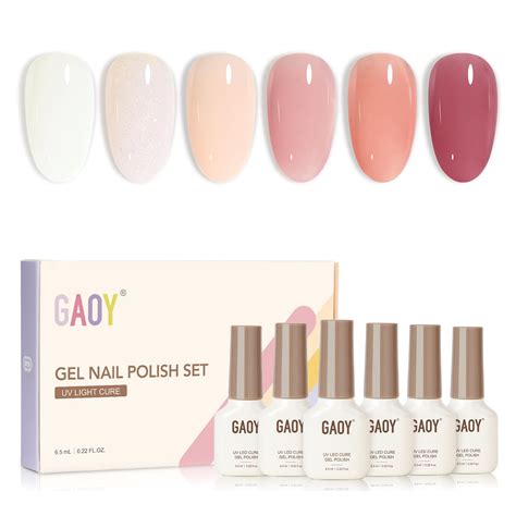 Amazon Gaoy Jelly Nude Pink Gel Nail Polish Of Transparent