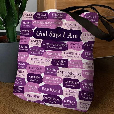 Jesuspirit Personalized Tote Bag Religious Ts For Women Of God