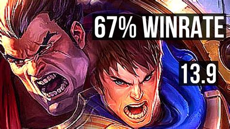 DARIUS Vs GAREN TOP 10 0 1 67 Winrate 6 Solo Kills Legendary