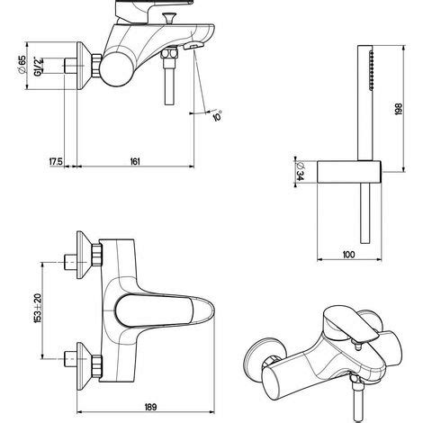 Set Miscelatori Lavabo Bidet E Vasca In Finitura Nero Opaco Gattoni