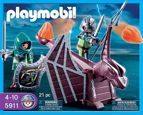 Playmobil Set Green Dragon S Catapult Klickypedia