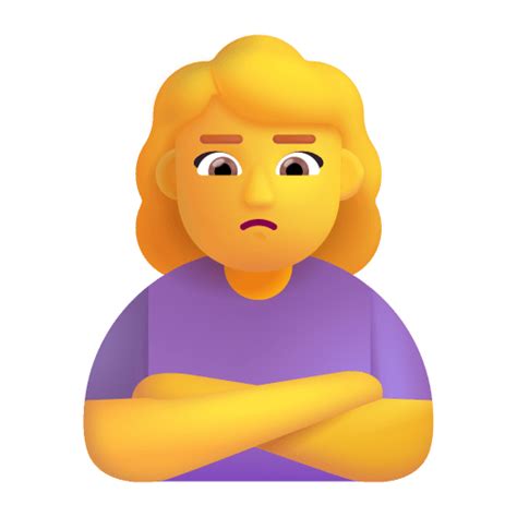 Woman Pouting 3d Default Icon Fluentui Emoji 3d Iconpack Microsoft