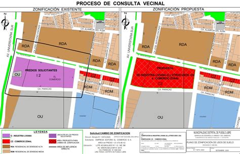 Consulta Del Cambio De Zonificaci N De Zona Industrial Liviana I Y