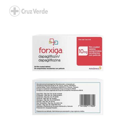 Forxiga 10mg 30 Tableta Cruz Verde