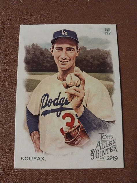 Sandy Koufax Topps Allen Ginter Baseball Card La Brooklyn