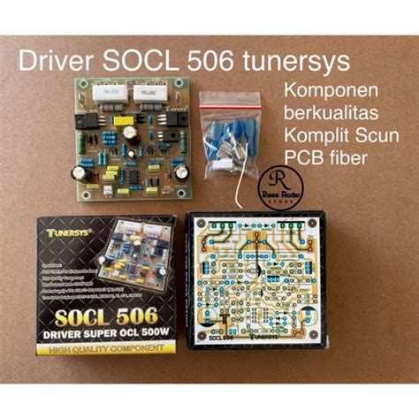 Jual Kit Driver SOCL 506 Fiber 500watt Socl506 Produk Tunersys Shopee