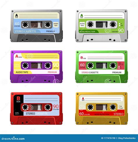 Retro Mixtape Banner With Vintage Audio Cassettes Vector Illustration