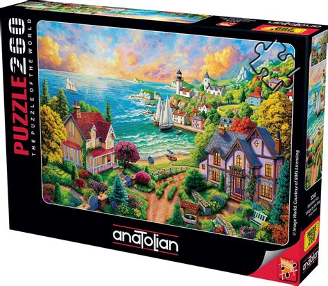 Comprar Puzzle Anatolian Pueblo Junto Al Mar De Piezas Anatolian