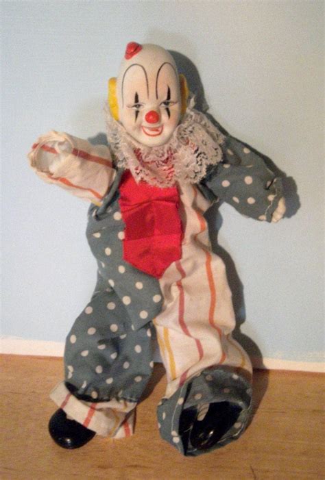 Vintage Clown Doll Porcelain Collectible